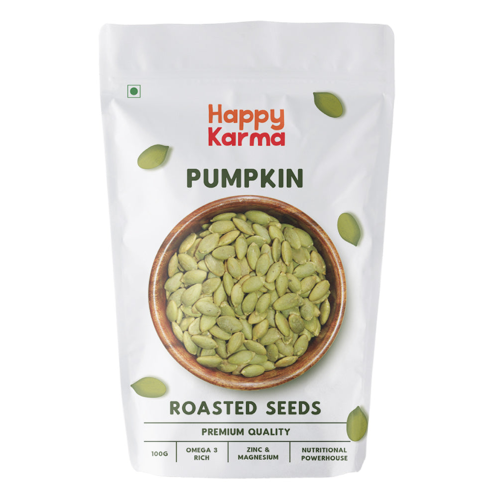 Happy Karma Roasted Pumpkin Seeds (100g) - Pack of 2