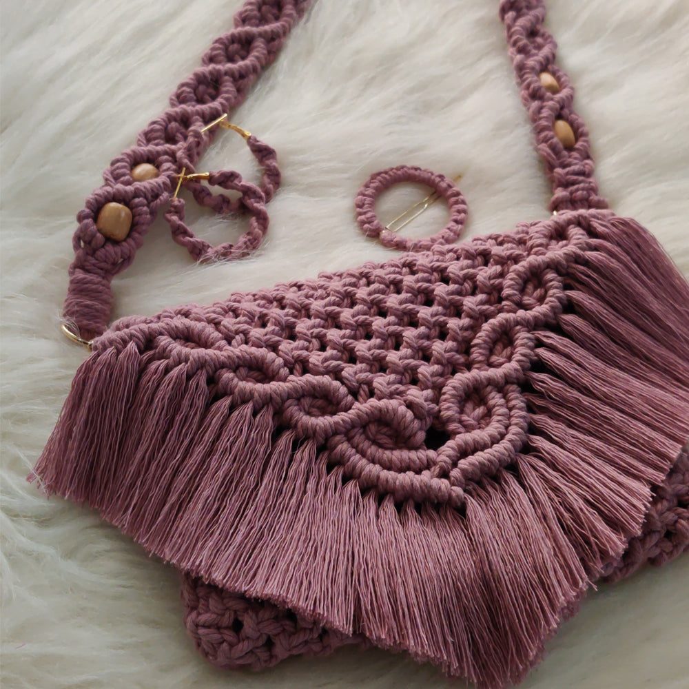 
                  
                    Macrame Sling Bag
                  
                