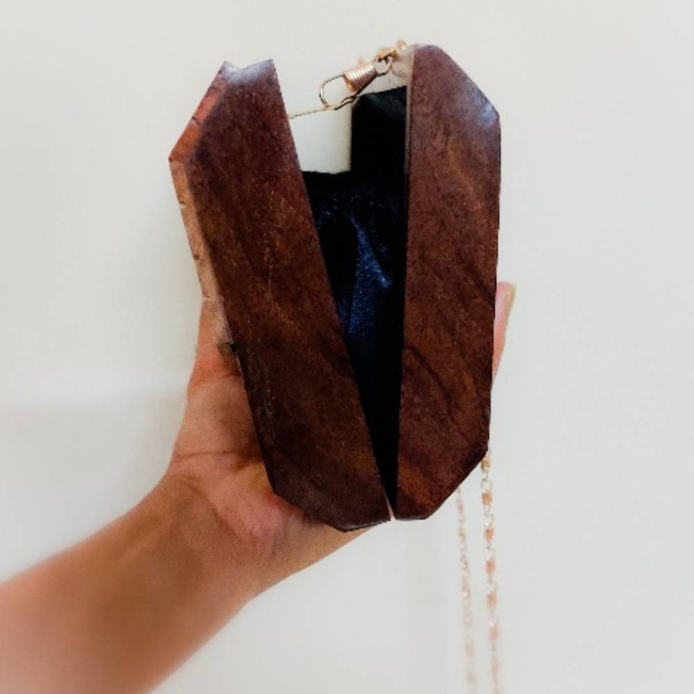 
                  
                    Wooden Clutch Sling Bag
                  
                