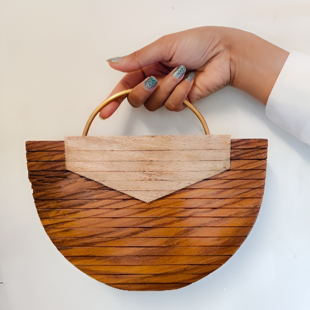
                  
                    Wooden Clutch Sling Bag
                  
                