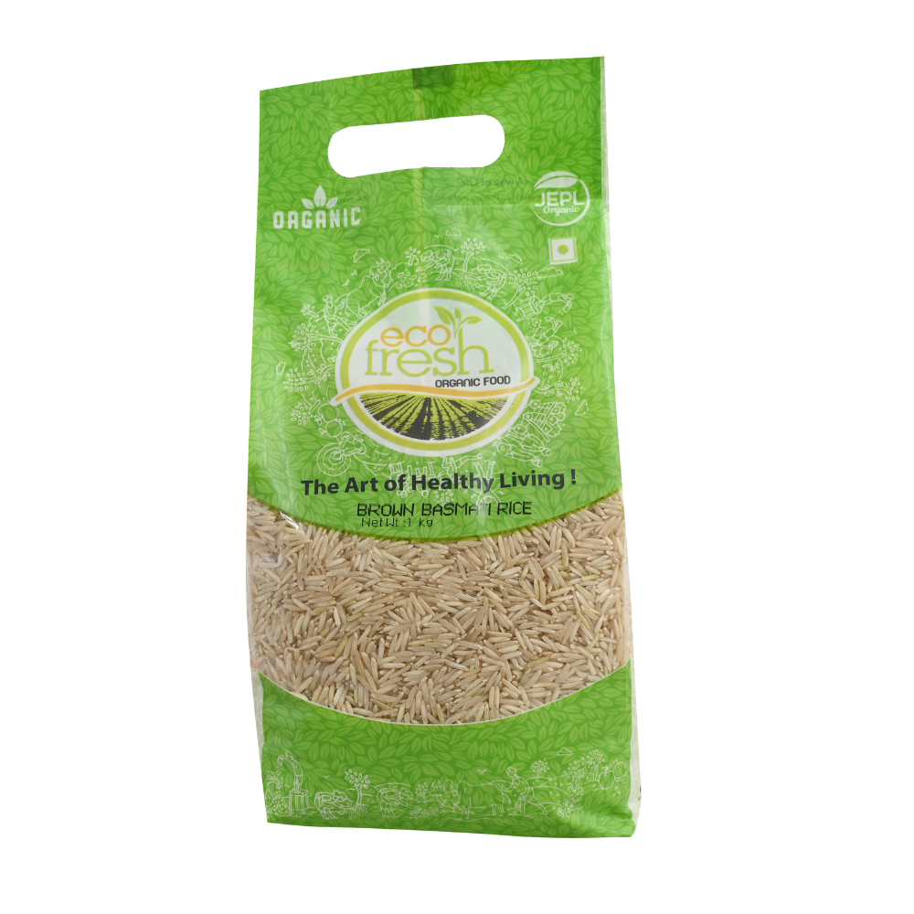 Ecofresh Organic Brown Basmati Rice  (1kg)