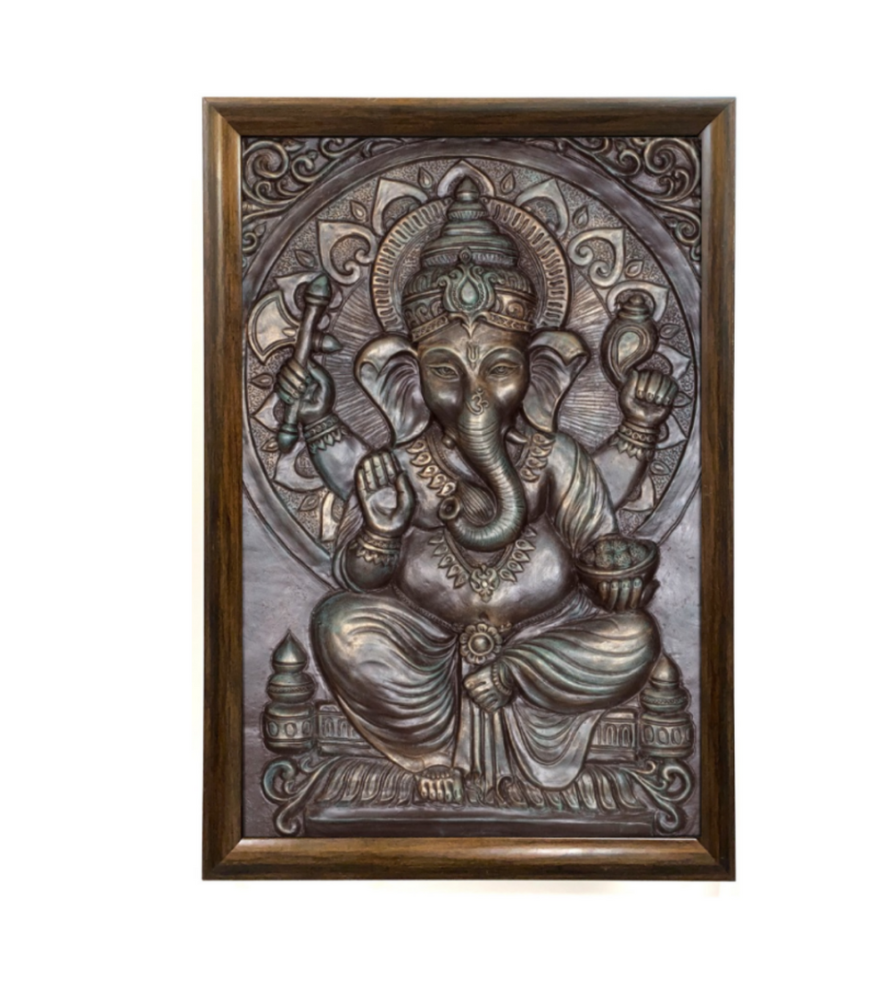 Ganesha 3D Relief Mural