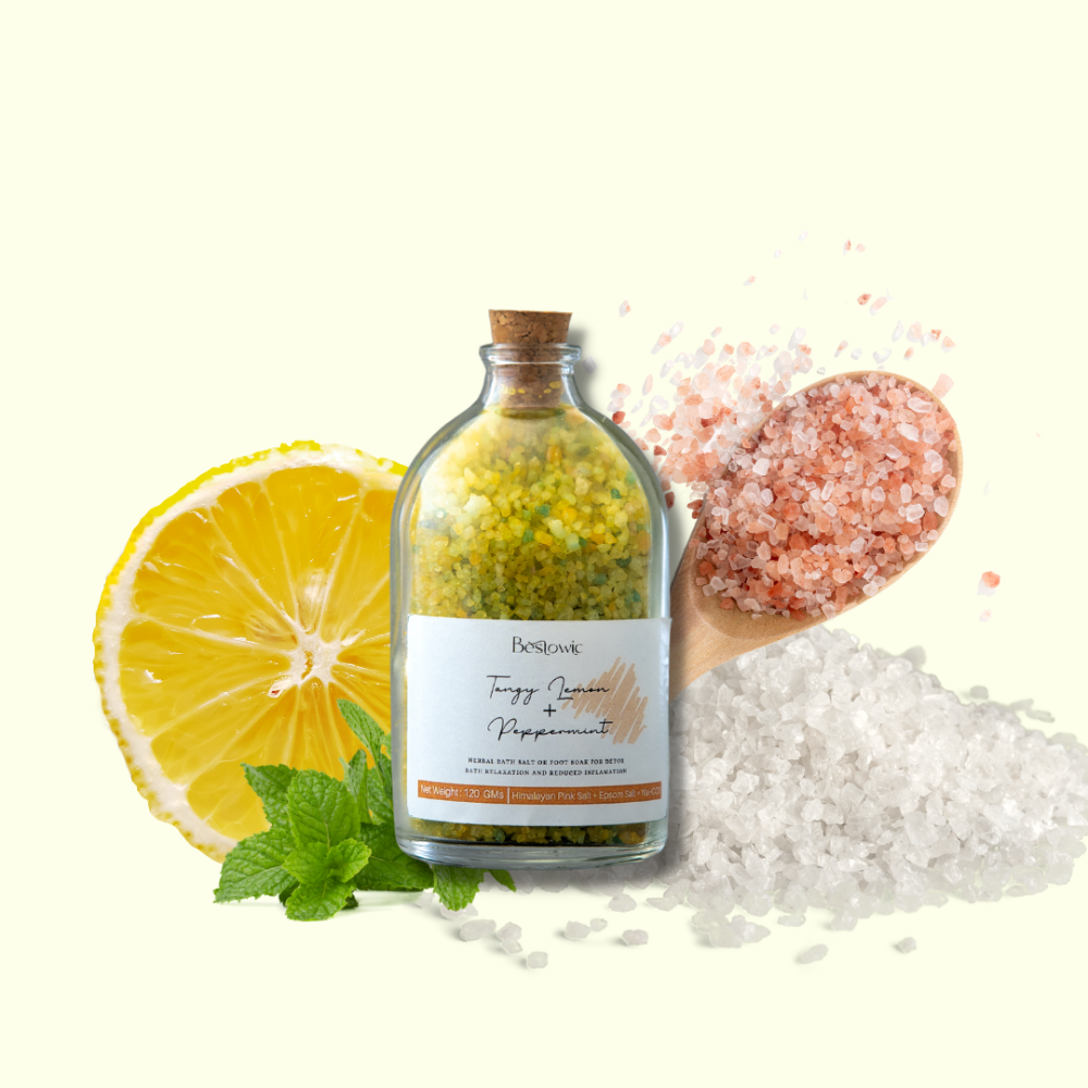 
                  
                    Tangy Lemon and Peppermint Bath Salt (250g)
                  
                