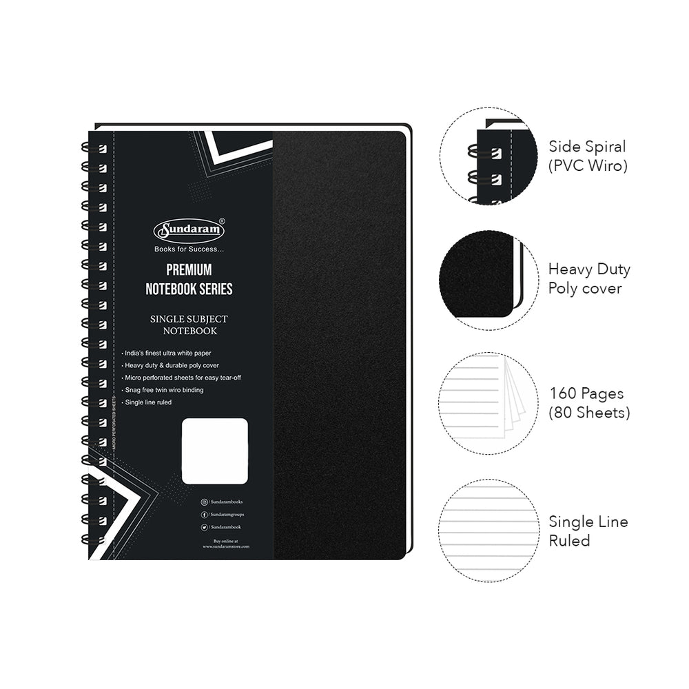 
                  
                    B5 (King) Notebook (PVC Wiro) - 160 Pages
                  
                