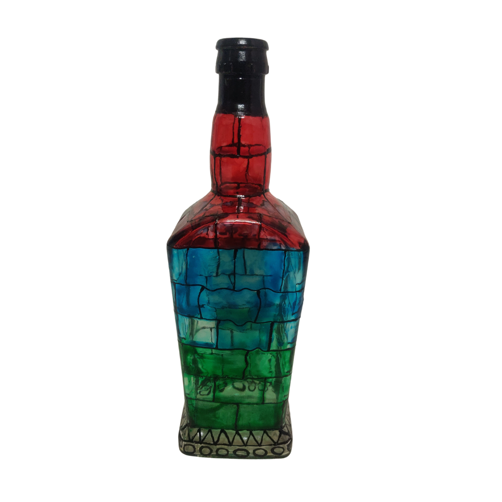 Decorated Glass Bottle