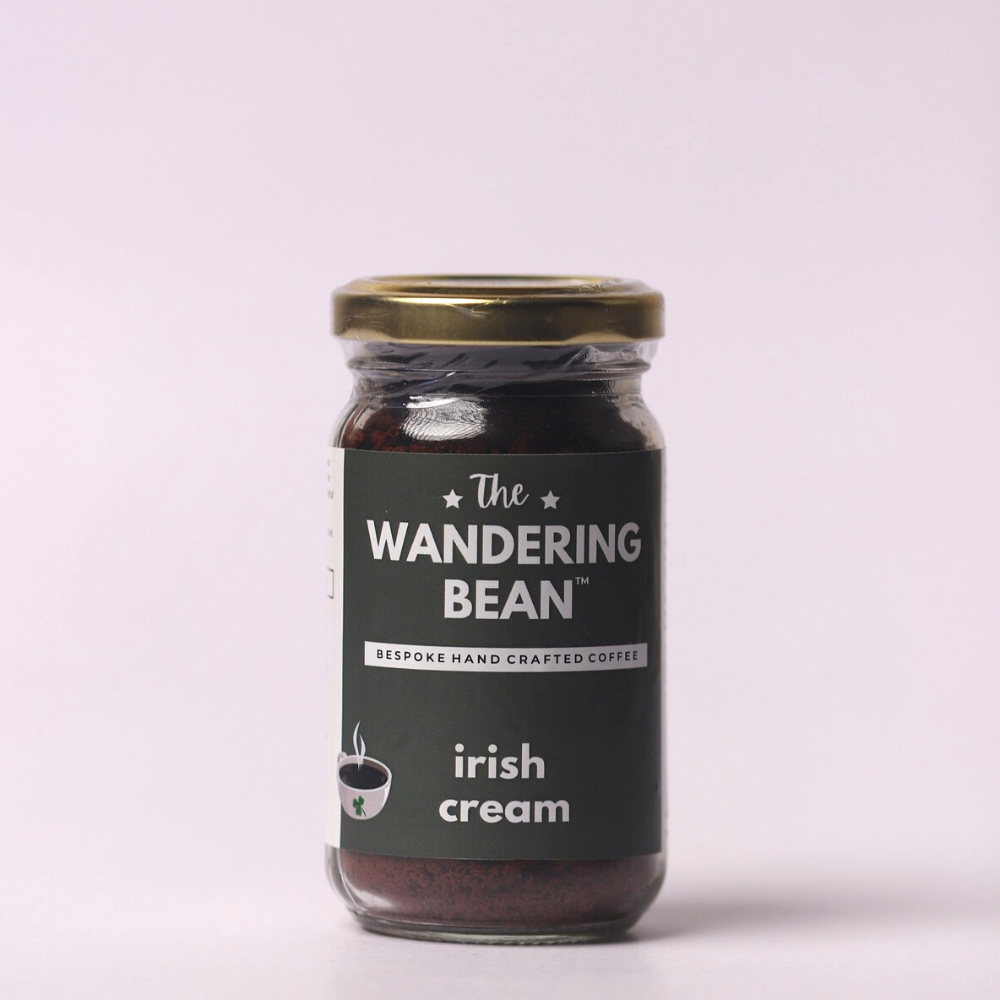 The Wandering Bean Instant Coffee Powder with Irish Cream - 60g (Pack of 1)