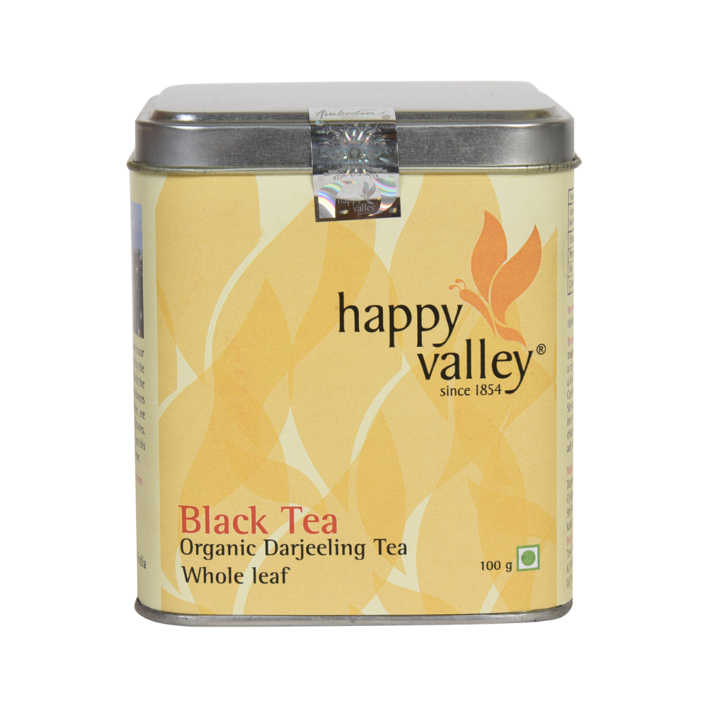 
                  
                    Happy Valley Darjeeling Organic Black Tea Loose Whole Leaf (Caddy)  (100g)
                  
                