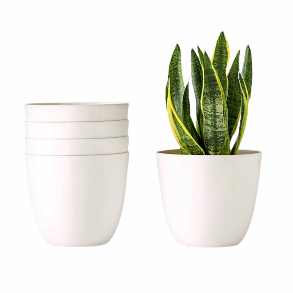 High Glossy Indoor White Pots