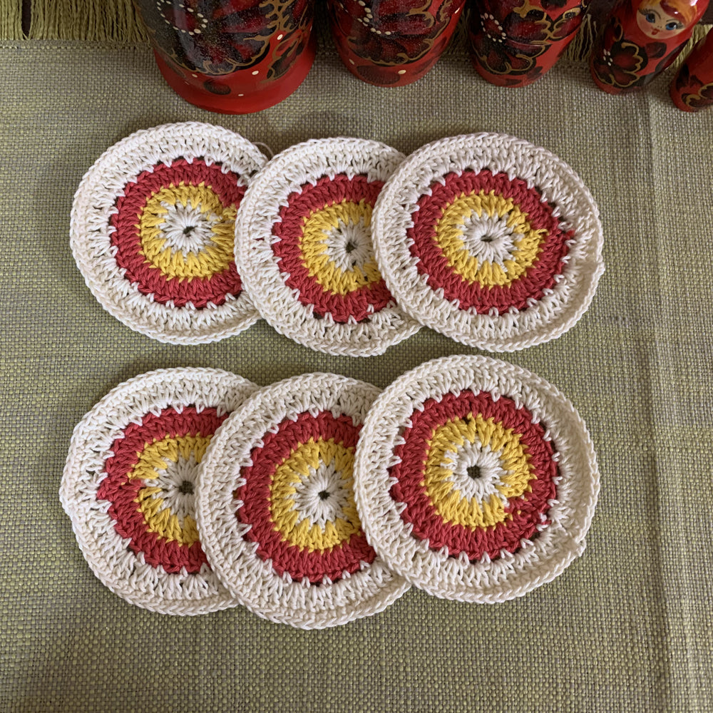 Crochet Coasters (Set of 6)