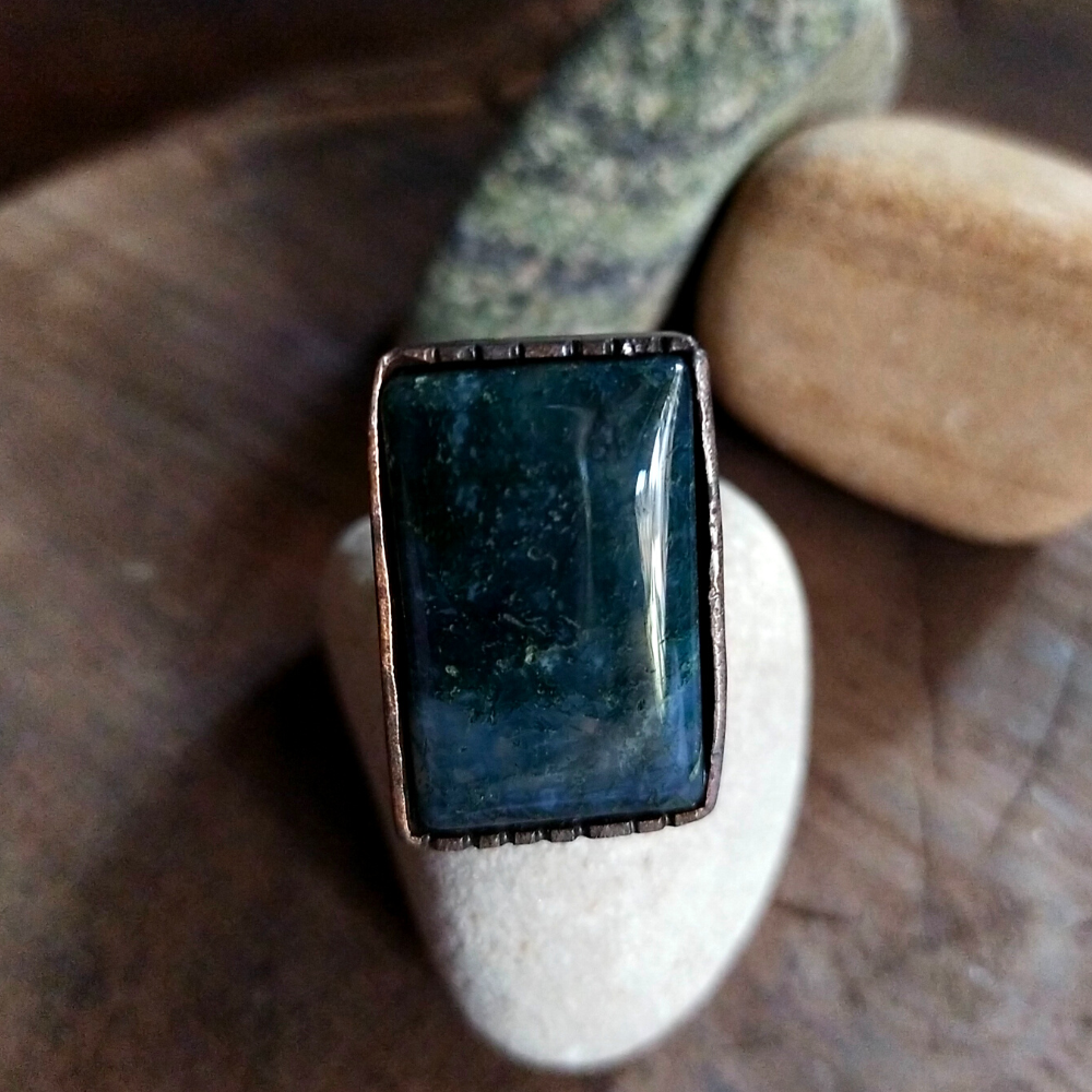 
                  
                    Moss Agate Ring
                  
                