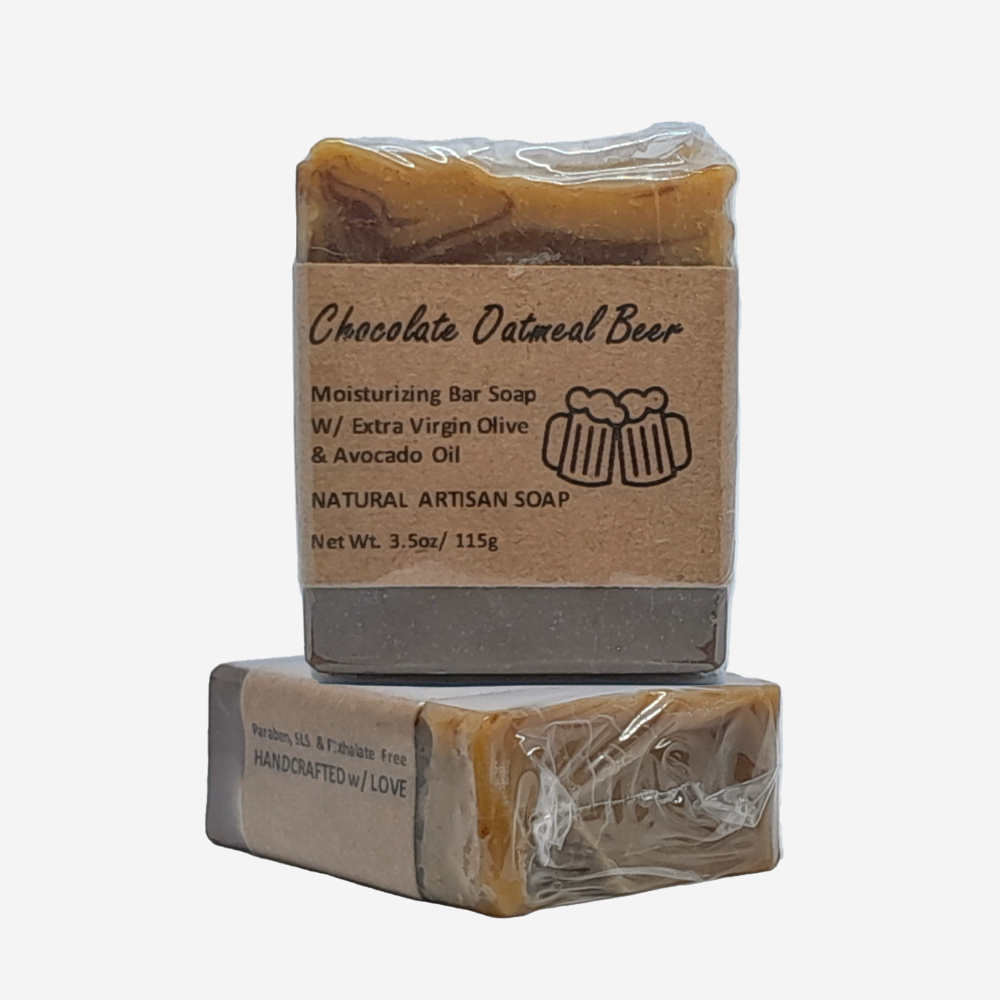 Chocolate Oatmeal Beer Soap (125g)