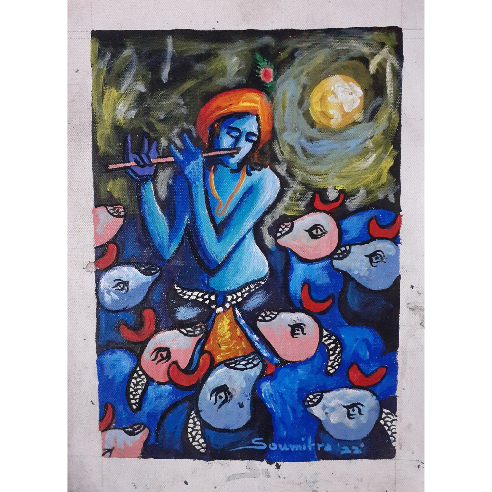 
                  
                    Lord Krishna Handmade Painting
                  
                