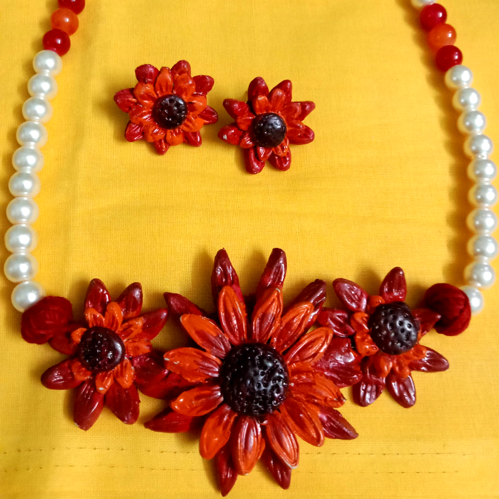 Clay Handmade Necklace Set - Kreate