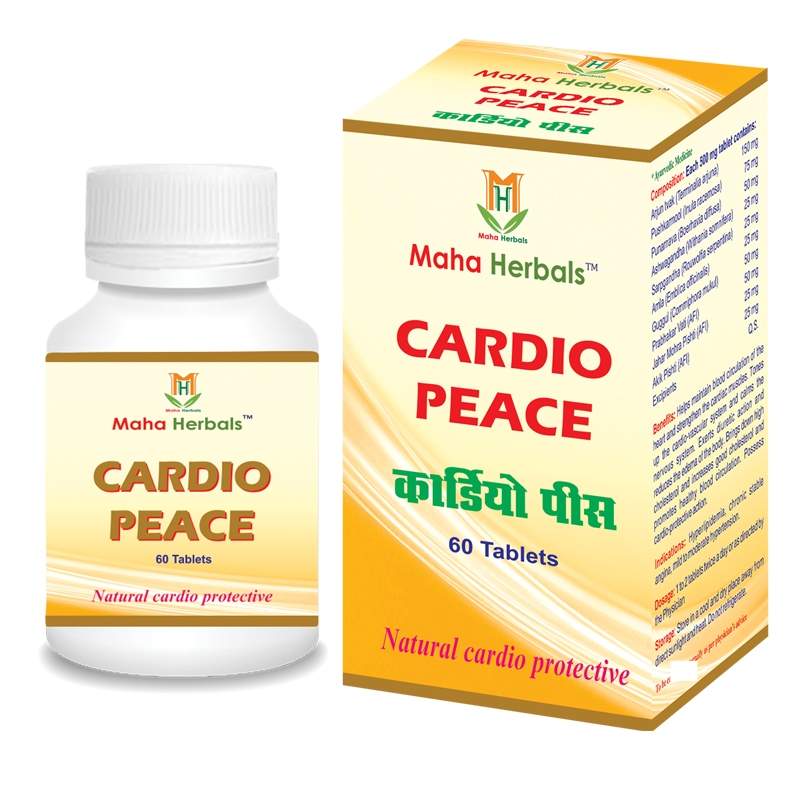 Maha Herbals Cardio Peace Tablet (60 Tablets)