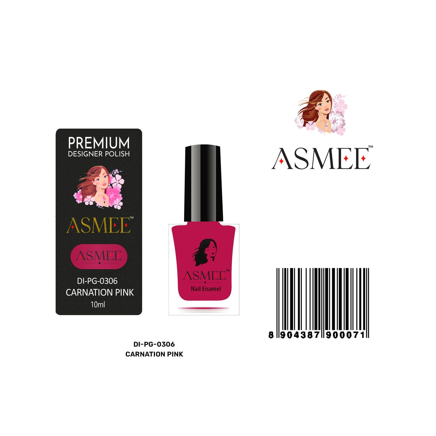 
                  
                    Carnation Pink-Asmee Premium Gel Nail Polish (10ml)
                  
                