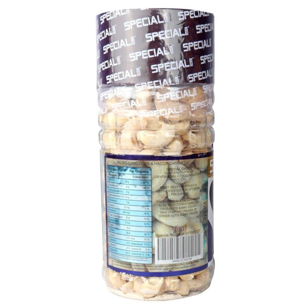
                  
                    Special Choice Cashew Nuts Roasted And Salted Jar (200g)
                  
                