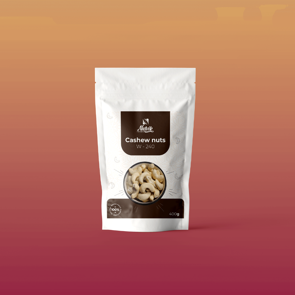 Nutvik Cashew Nuts (W-240) - 250g