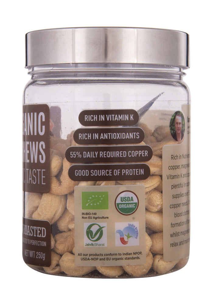 
                  
                    Truefarm Foods Organic Roasted Cashews (250g)
                  
                