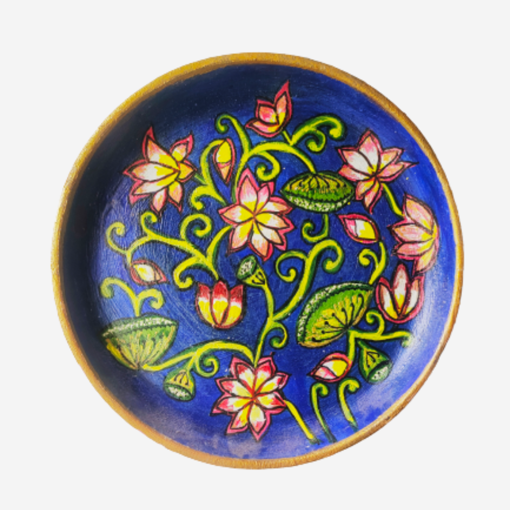 
                  
                    Hand-painted Wooden Plate With Pichwai Lotus
                  
                