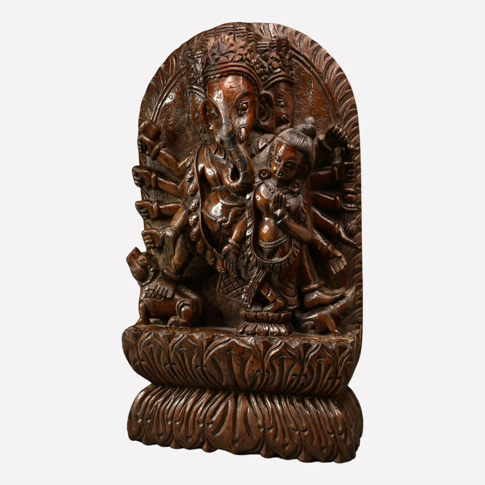 
                  
                    Maha Ganesh Wood Carving
                  
                