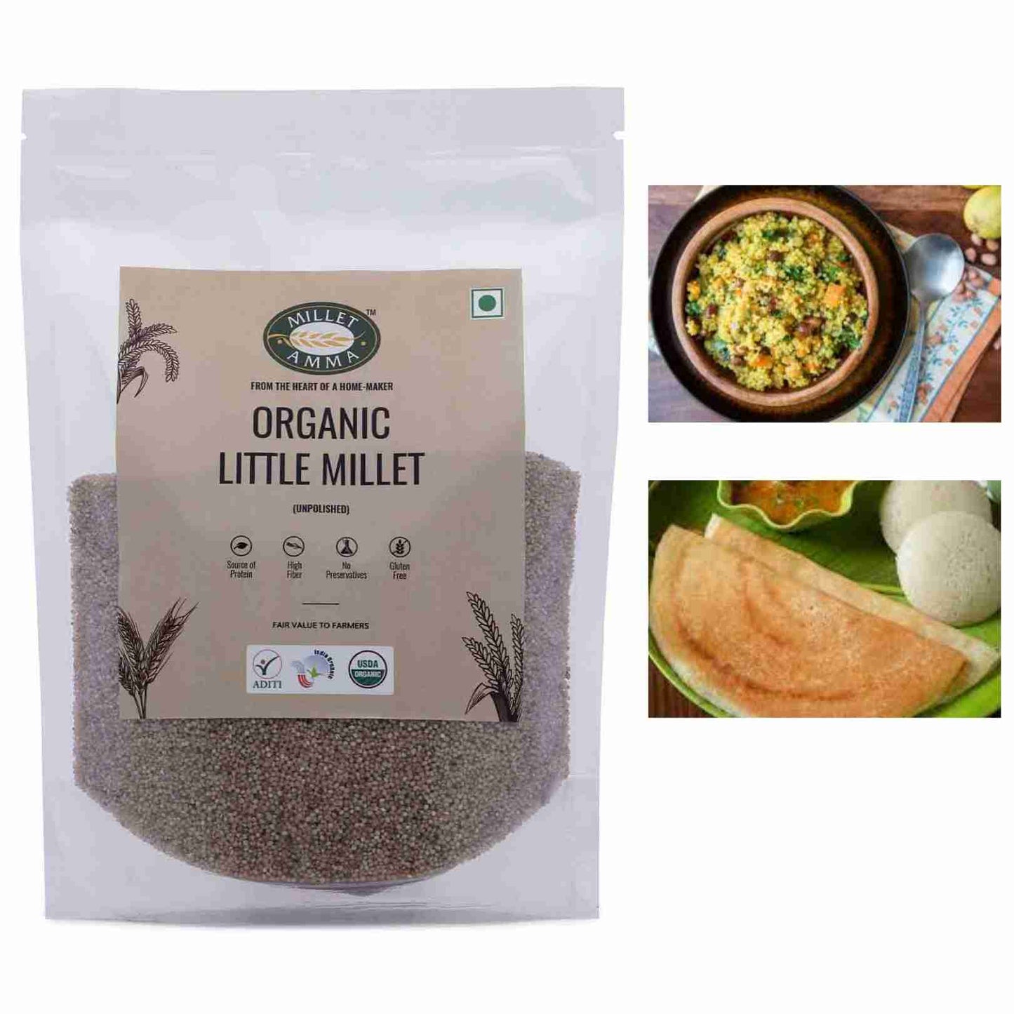 
                  
                    Millet Amma Little Millet Organic (500g)
                  
                