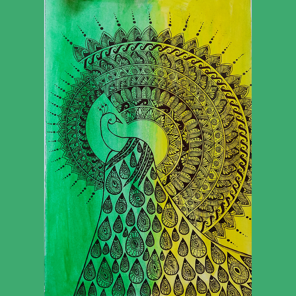 
                  
                    Peacock Mandala Art
                  
                