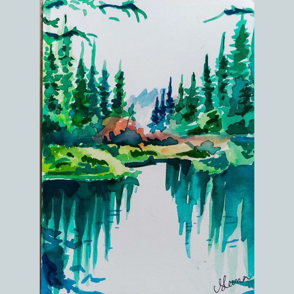 
                  
                    Loose Watercolor Landscape
                  
                