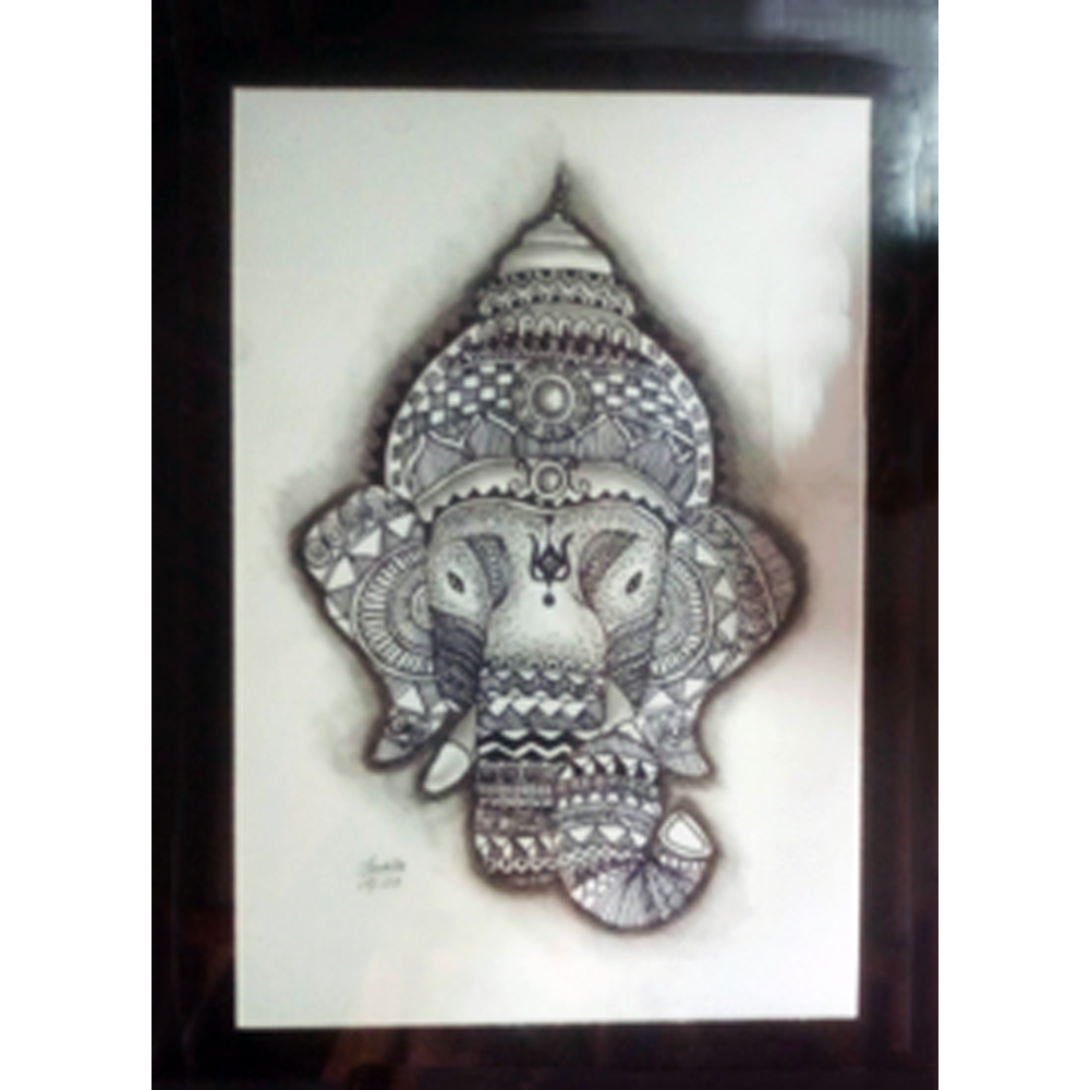 
                  
                    Ganesha - Charcoal Sketch
                  
                