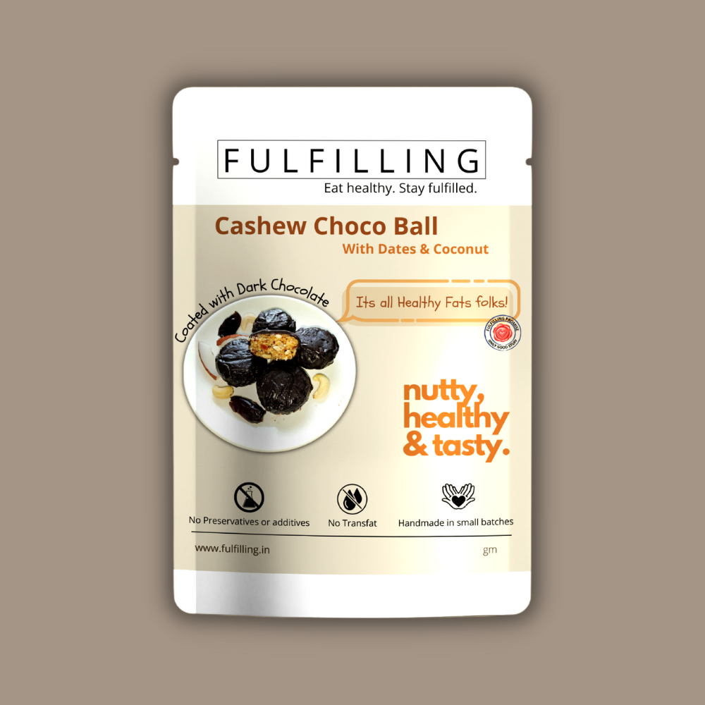 Fulfilling Cashew Dates Coconut Choco Ball (125g) - Pack of 5