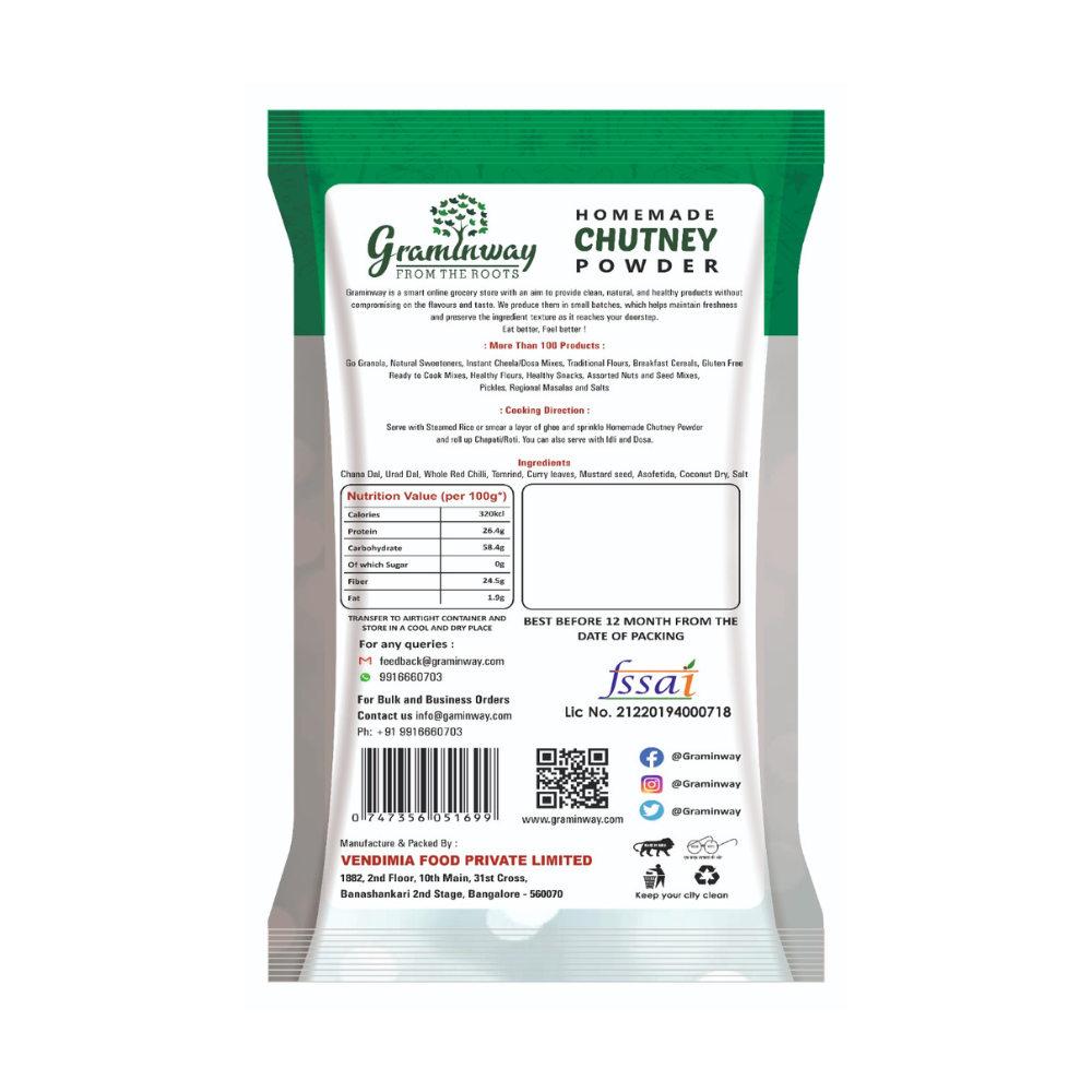 
                  
                    Graminway Homemade Chutney Powder (200g)
                  
                