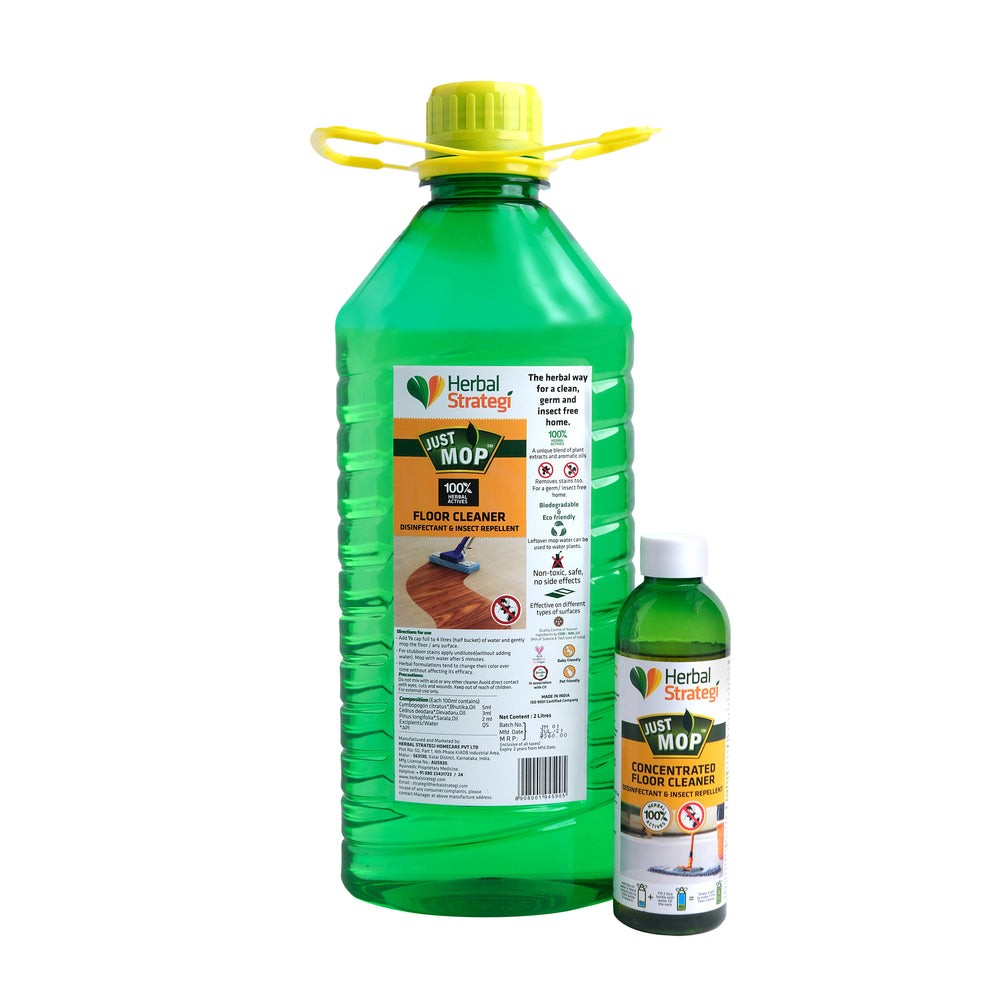 Herbal Concentrate Floor Cleaner & Insect Repellent with 2L Empty Bottle (180ml)