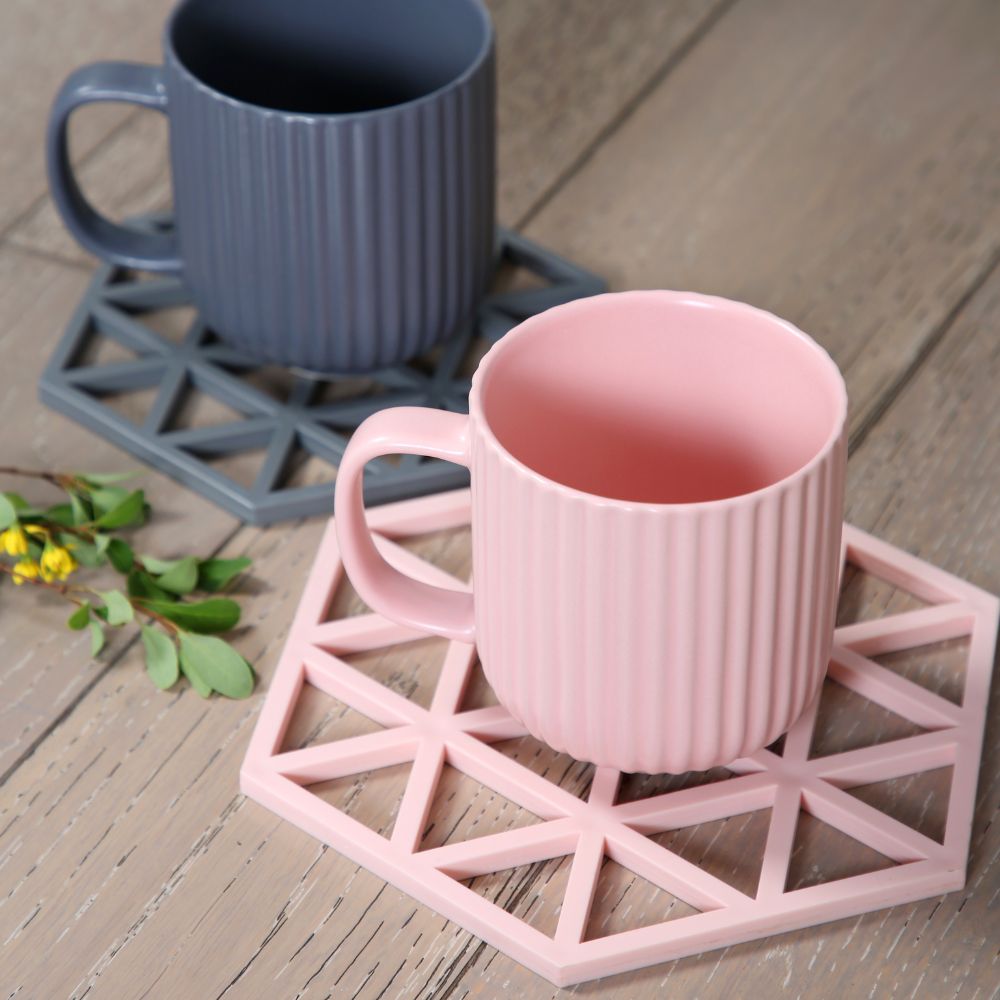 Ceramic Coffee Mug with Coaster