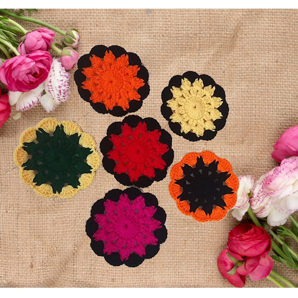 Crochet Coasters (Pack of 6)