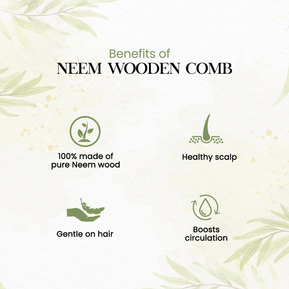 
                  
                    Beautisoul Organic Neem Wood Comb with Handle
                  
                