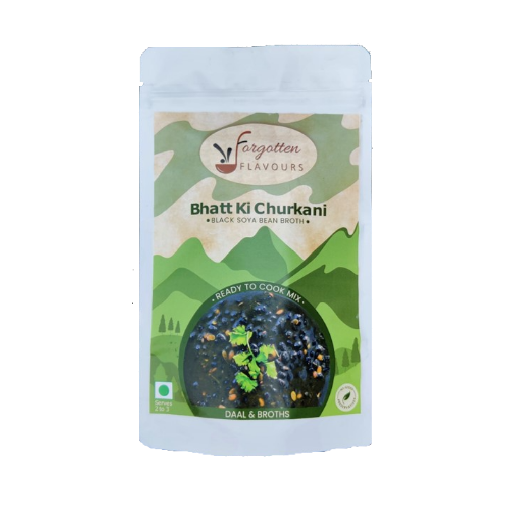 
                  
                    Forgotten Flavours Bhatt ki Churkani (Black Soyabean Based Dal) Ready to Cook (130g)
                  
                