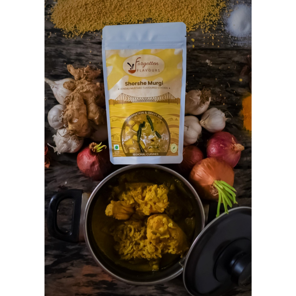 
                  
                    Forgotten Flavours Bengali Shorshe Murgi (Mustard Chicken) Gravy and Flavouring Mix (80g)
                  
                