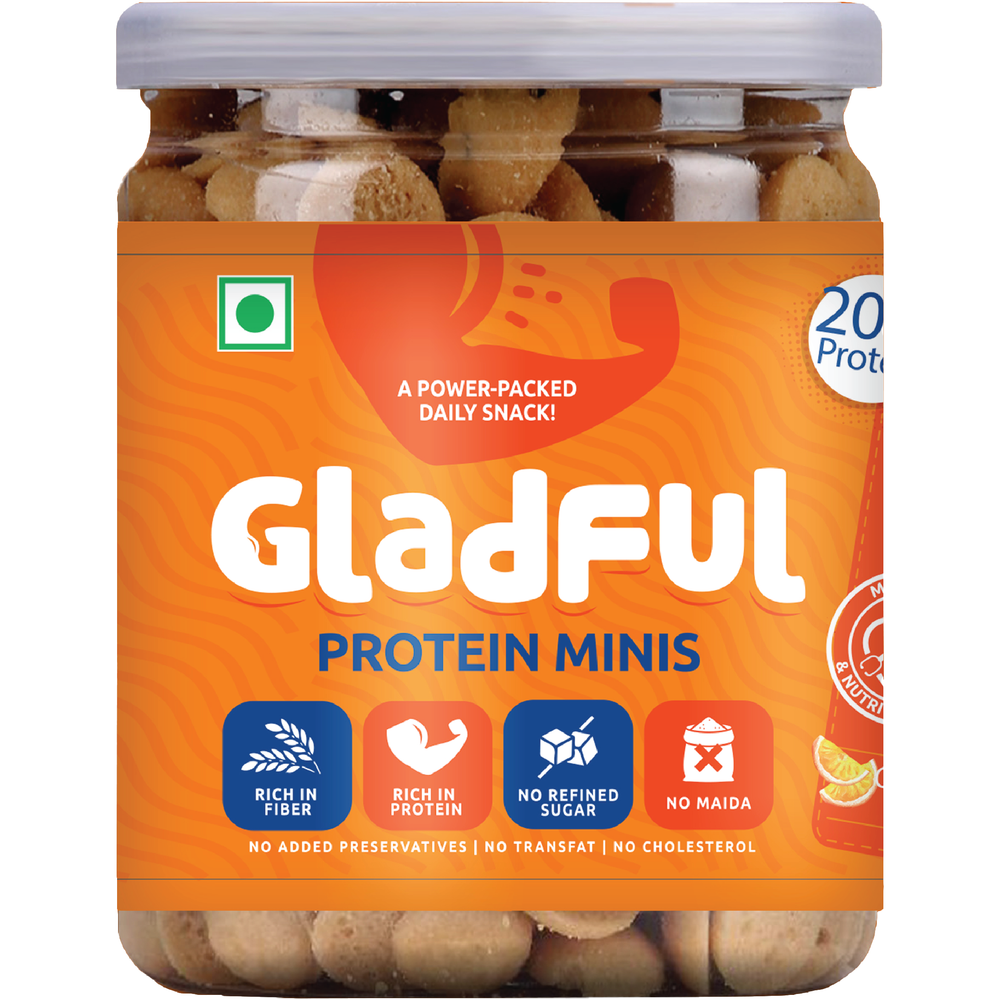 Gladful Orangey Protein Mini Cookies (150g)