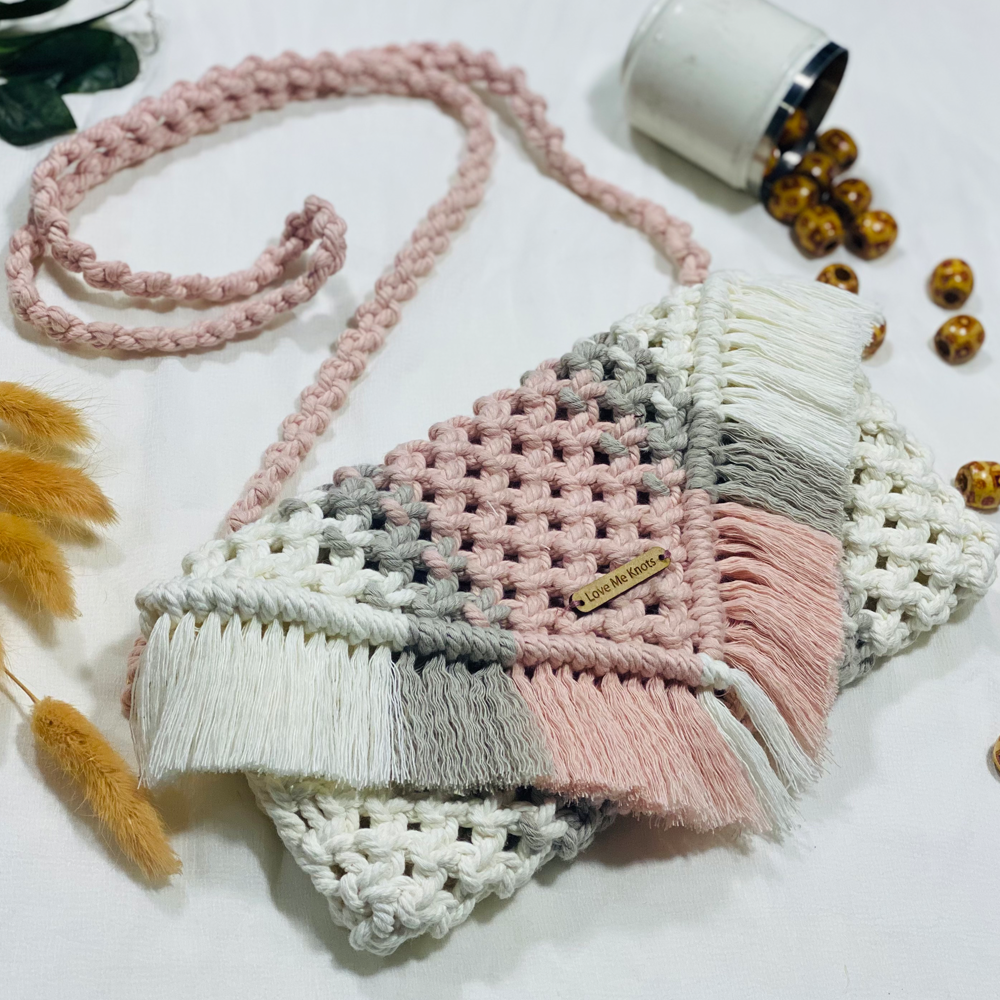 
                  
                    Love Me Knots Handmade Pearl Sling bag
                  
                