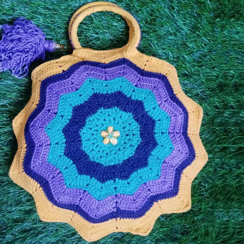 
                  
                    Multicolour Cotton Handbag
                  
                