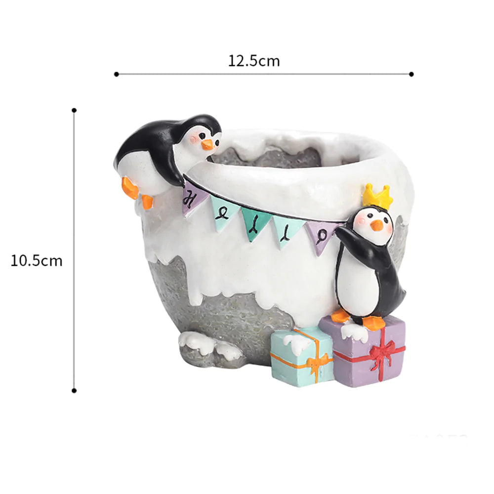 
                  
                    Penguins Celebrating Planter & Pot
                  
                