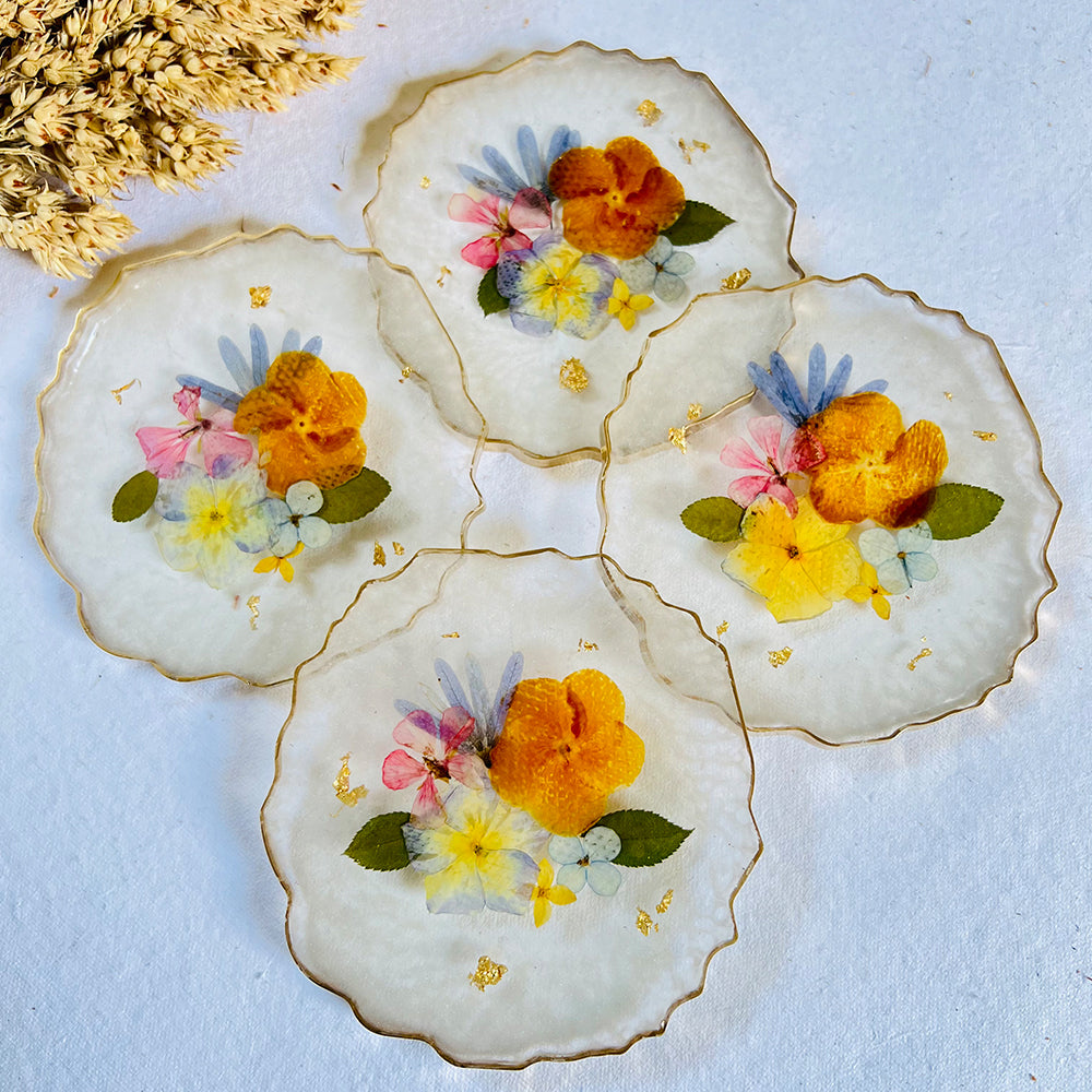 Mixed Theme Floral Coasters