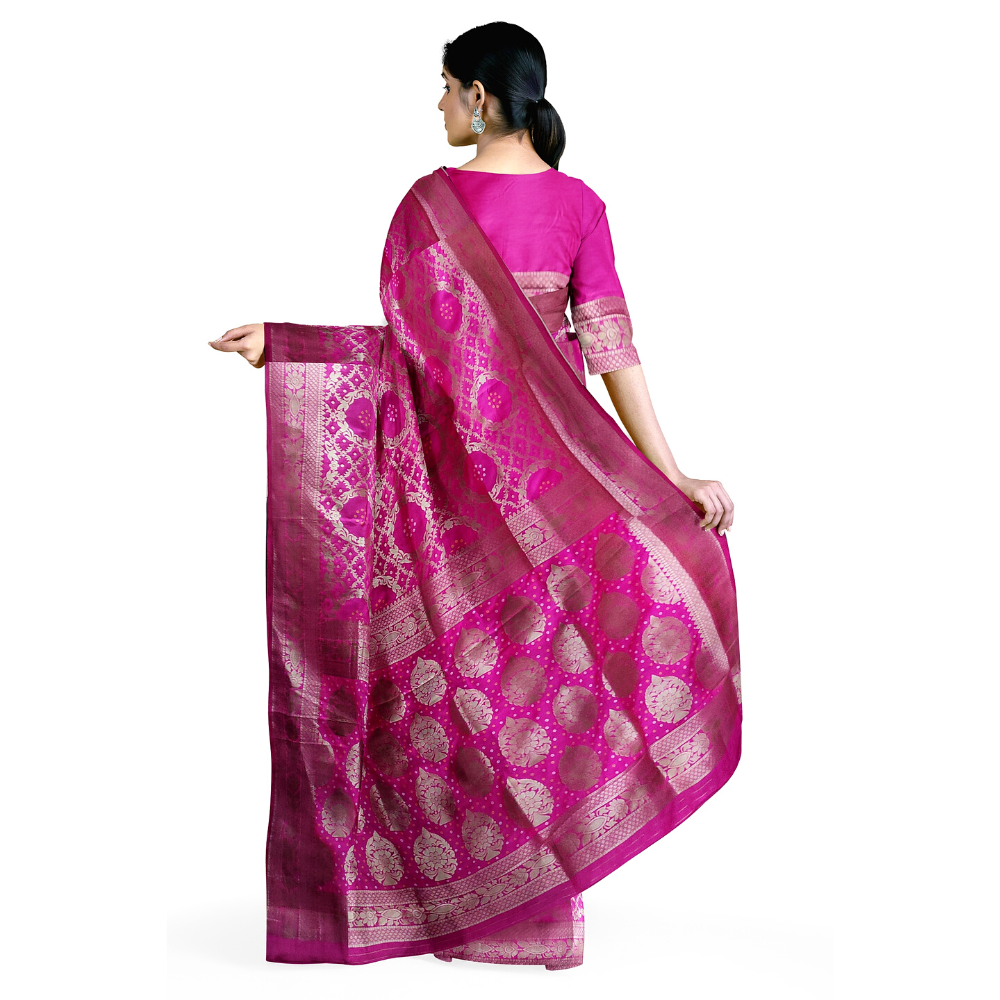 
                  
                    Handwoven Banarasi Silk Saree
                  
                