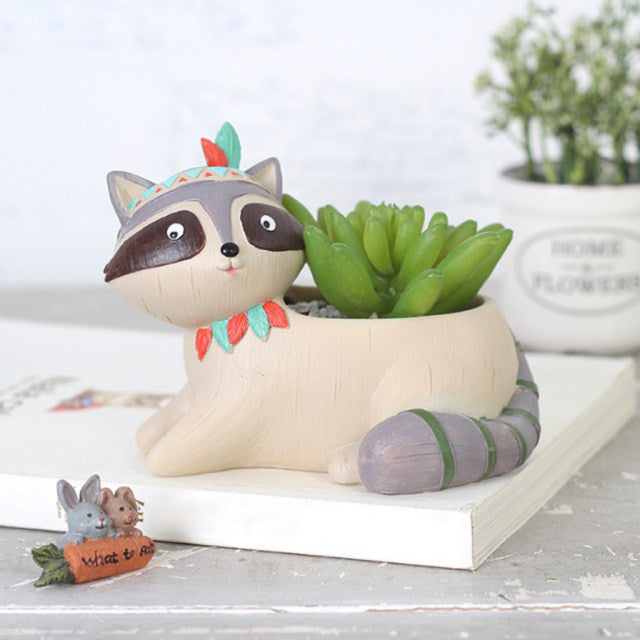 
                  
                    Rabbit-Fox-Coon Planters/Pots (Set of 3)
                  
                