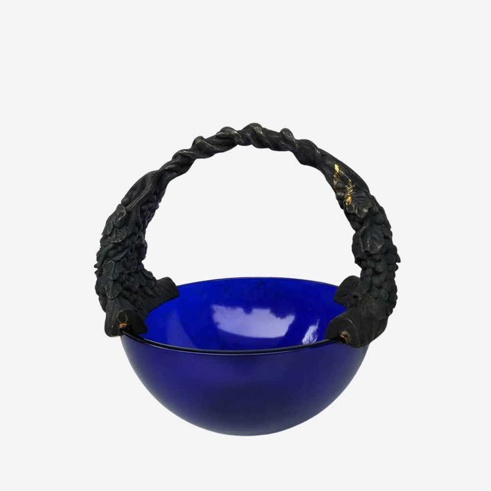 
                  
                    Mid Century Cobalt Blue Glass Bowl
                  
                