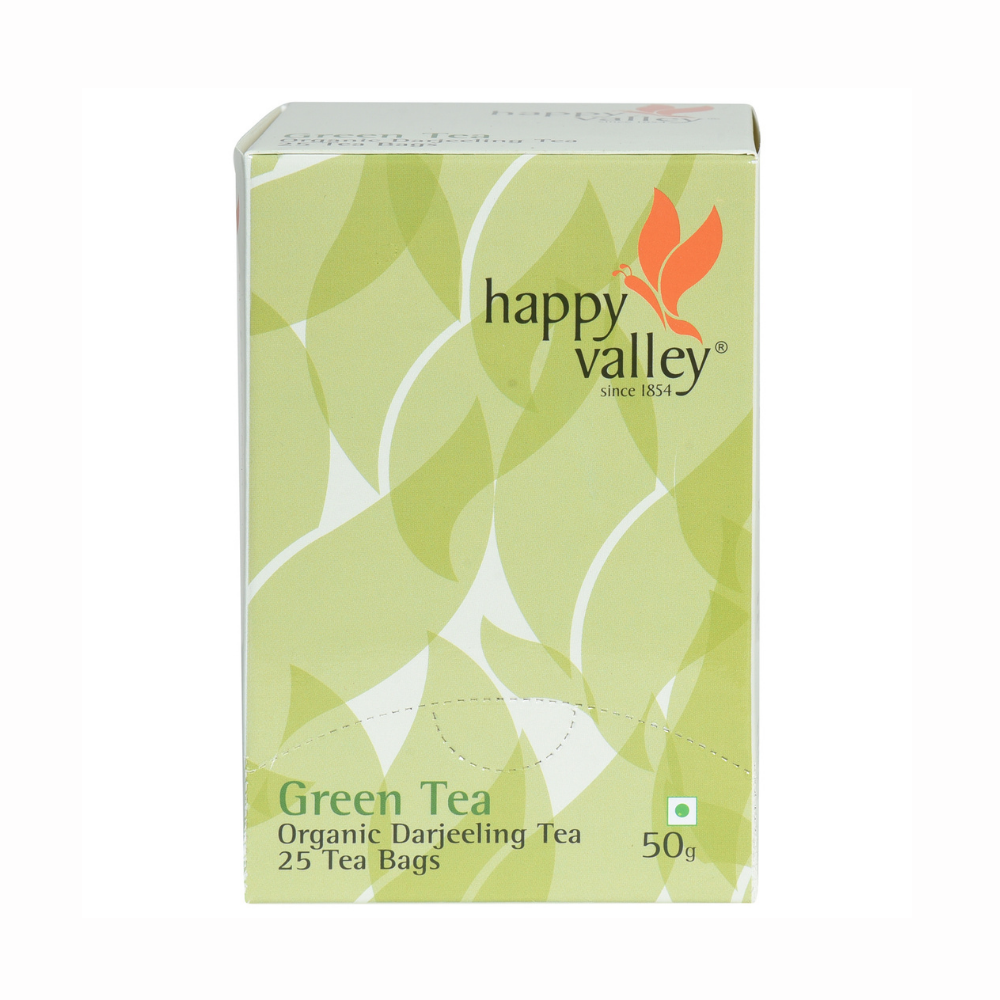 
                  
                    Happy Valley Darjeeling Organic Green Tea (Pack of 25 Tea Bag)
                  
                