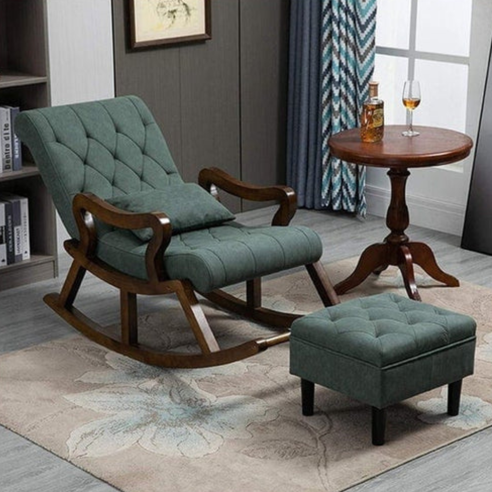 Comfortable wooden rocking chair deals