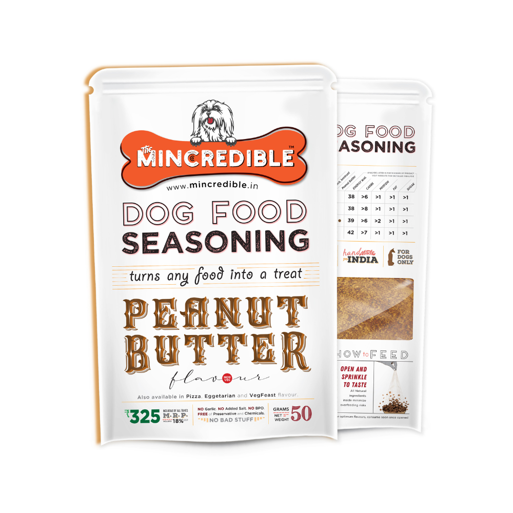 
                  
                    Mincredible's Dog Food Seasoning (Peanut Butter) - 50g
                  
                