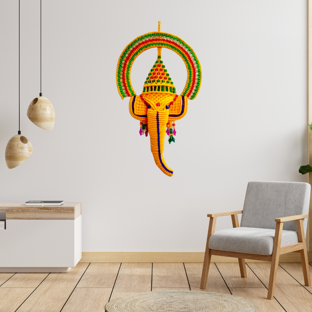 
                  
                    Wall Hanging Ganeshji with Mukut
                  
                