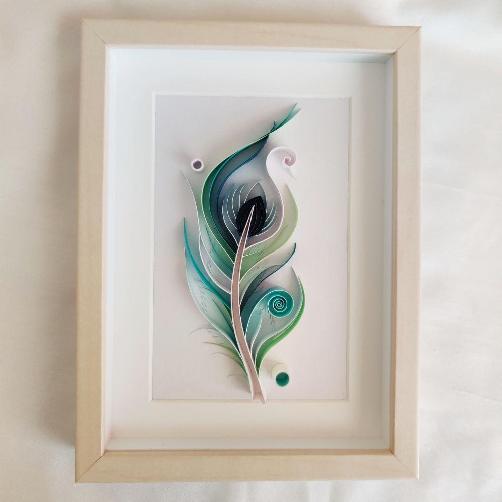 
                  
                    Paper Quilling Peacock Feather Art Frame
                  
                