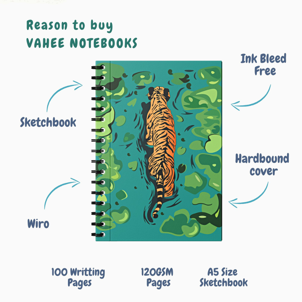 
                  
                    JUNGLE TIGER - by Vahee Notebooks
                  
                